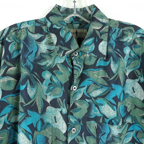 Robert Stock Other - Robert Stock Men M Silk LS Button Up Shirt Blues